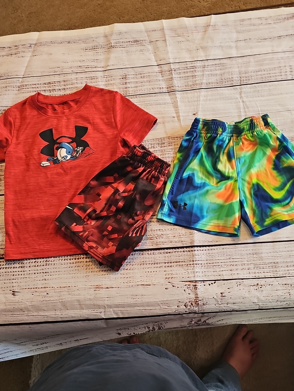 NIKE & UNDER ARMOUR 3 LOT TODDLER BOY SIZE 3T EUC
